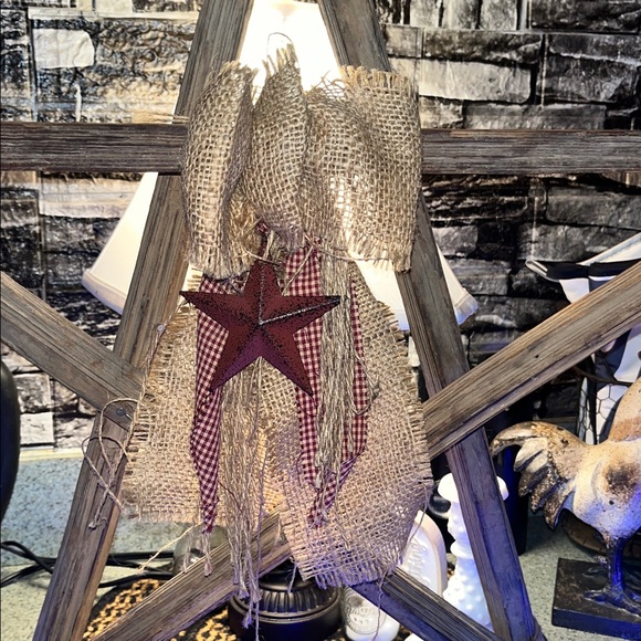 Hangable Rustic Wooden Star Wall Decor/ Handmade by me - Picture 6 of 11
